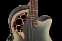 Adamas I, GT Cutaway Deep Contour Acoustic / Electric Guitar With Case, Reverse Beige Burst
