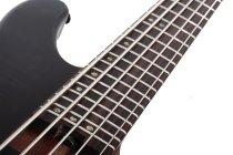 Charles Berthoud CB-5 5-String Electric Bass, See-Thru Black Satin
