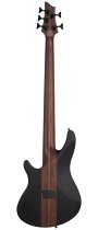 Charles Berthoud CB-5 Left-Handed 5-String Electric Bass, See-Thru Black Satin