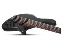 Charles Berthoud CB-5 Left-Handed 5-String Electric Bass, See-Thru Black Satin