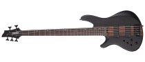 Charles Berthoud CB-5 Left-Handed 5-String Electric Bass, See-Thru Black Satin