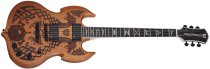 Wylde Audio Barbarian Carveworks Electric Guitar, Natural Satin