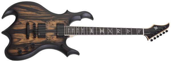 Wylde Audio Wrathmaker Electric Guitar, Pale Moon Ebony with Black Burst