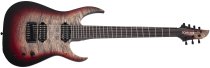 Keith Merrow KM-7 MK-III Pro USA Signature Electric Guitar With Case, Bloodlust Crystal Burl