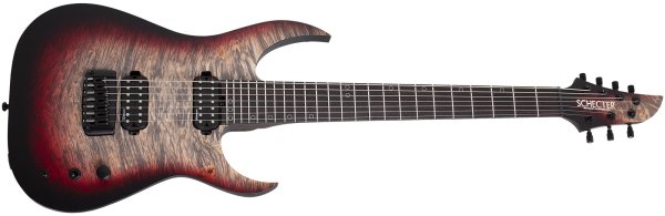 Keith Merrow KM-7 MK-III Pro USA Signature Electric Guitar With Case, Bloodlust Crystal Burl