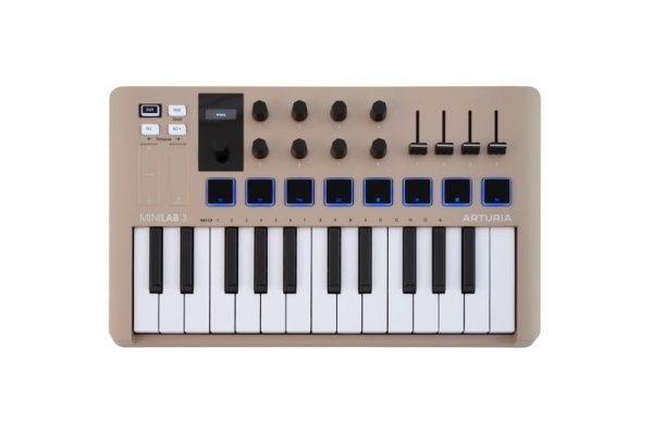 Limited Edition Portable 25-Key MIDI Controller, Champagne