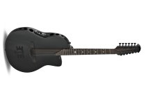 Adamas Melissa Etheridge Signature Mid Cutaway 12-string Electric/ Acoustic Guitar, Black