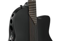 Adamas Melissa Etheridge Signature Mid Cutaway 12-string Electric/ Acoustic Guitar, Black