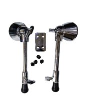 Bass Drum Spurs with Steel Plate & Screws for MDT & RS (Pair)