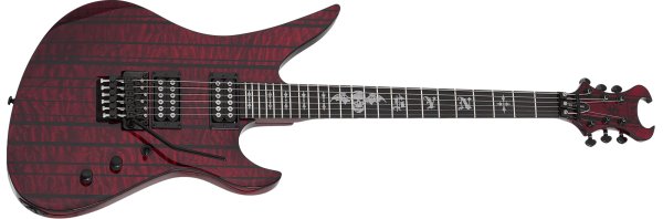 Synyster Standard Plus Electric Guitar, Transparent Deep Red