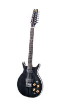 Hawk 12-String Neck-Through Electric Guitar, Transparent Black