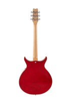 Semi-Hollow Electric Guitar, Transparent Red