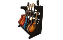 Elite Five Electric / Acoustic Guitar Rack, Black