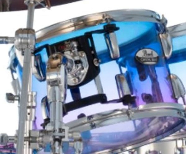 Crystal Beat Acrylic Tom Tom 10" x 7", Cotton Candy Fade