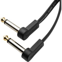 6" Composer Flat Patch Cable with Right-Angle 1/4" Male Connectors (3-Pack)