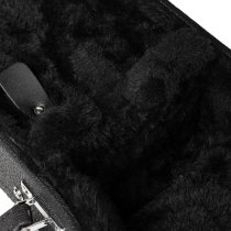 Hard Shell Wood Case for 339-Style Guitars with Plush Interior, Black Tolex Exterior, and Lockable Latch