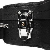 Hard Shell Wood Case for 339-Style Guitars with Plush Interior, Black Tolex Exterior, and Lockable Latch