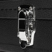 Hard Shell Wood Case for 339-Style Guitars with Plush Interior, Black Tolex Exterior, and Lockable Latch