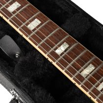 Hard Shell Wood Case for 339-Style Guitars with Plush Interior, Black Tolex Exterior, and Lockable Latch