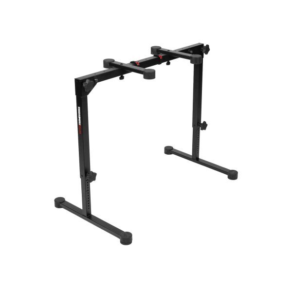 Collapsible Table Style Keyboard Stand with Carrying Strap, Black