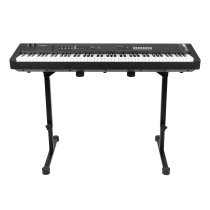 Collapsible Table Style Keyboard Stand with Carrying Strap, Black