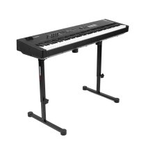 Collapsible Table Style Keyboard Stand with Carrying Strap, Black