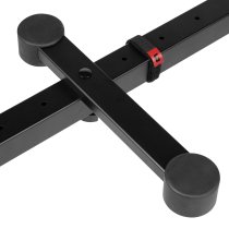 Collapsible Table Style Keyboard Stand with Carrying Strap, Black