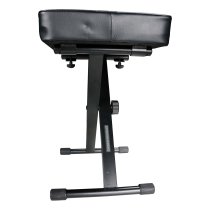 Adjustable Keyboard Bench with Steel Construction, Black