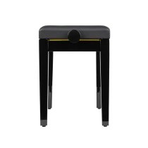 Deluxe Height Adjustable Piano Bench, Black