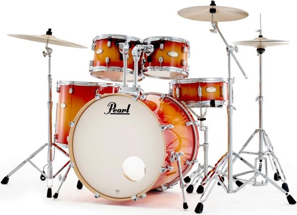 Decade Maple Artisan Series 5 Piece Drum Set, Sunset Pine Burst