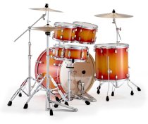 Decade Maple Artisan Series 5 Piece Drum Set, Sunset Pine Burst