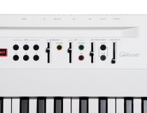 Liano Live 88-Key Digital Piano with Light Touch Action & Microphone, White