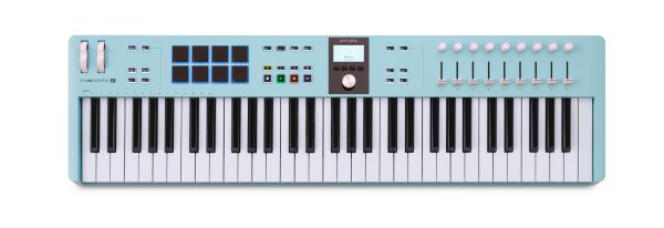LTD KeyLab Essential 61 MK3 Universal MIDI Controller Keyboard, Aquamarine
