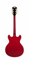 Excel DC Double Cutaway Electric Guitar with Gig Bag, Trans Cherry
