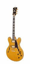 Excel DC Double Cutaway Electric Guitar with Gig Bag, Amber