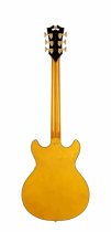 Excel Mini DC Double Cutaway Electric Guitar with Gig Bag, Amber