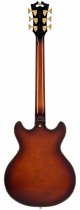 Excel Mini DC Double Cutaway Electric Guitar with Gig Bag, Amaretto Burst