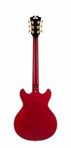 Excel Mini DC Double Cutaway Electric Guitar with Gig Bag, Trans Cherry