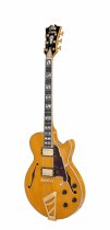 Excel SS single cutaway electric guitar with gig bag, amber