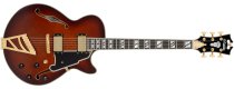 Excel SS single cutaway electric guitar with gig bag, amaretto burst