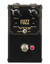 Fuzz Guitar Effects Pedal with Volume, Fuzz, Tone Cut, Bass Cut, and Crunch/Fuzz Controls