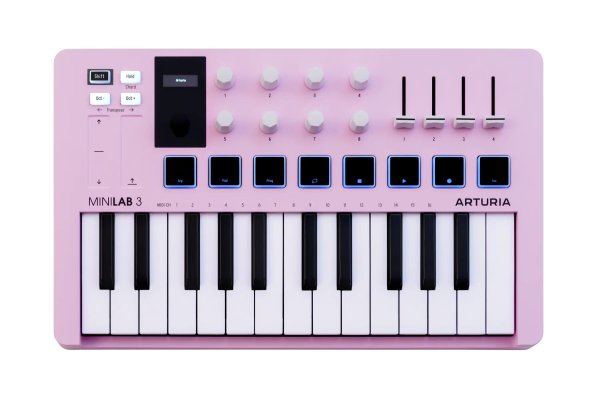 Limited Edition Portable 25-Key MIDI Controller, Rose Quartz