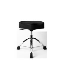 Air Glide Drum Throne Saddle Seat, Black