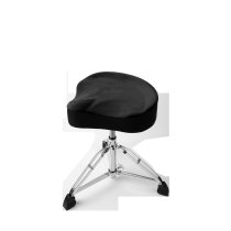 Air Glide Drum Throne Saddle Seat, Black