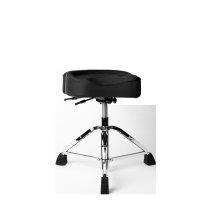 Air Glide Drum Throne Saddle Seat, Black