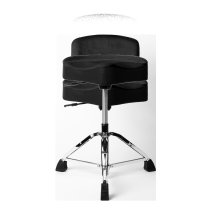 Air Glide Drum Throne Saddle Seat, Black
