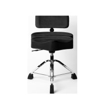 Air Glide Drum Throne Saddle Seat, Black