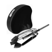 Air Glide Drum Throne Saddle Seat, Black