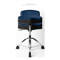 Air Glide Drum Throne Saddle Seat, Blue
