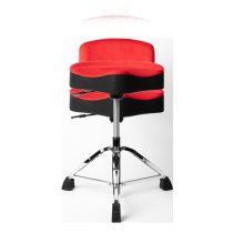 Air Glide Drum Throne Saddle Seat, Red